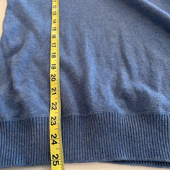 Raffi Cashmere Luxury V-Neck Sweater Merino Wool Cashmere Blend Medium - Picture 7 of 7